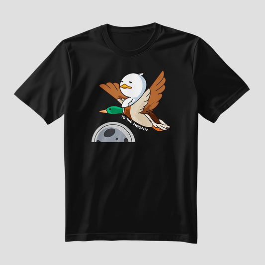 To the Moon QUACKU T-Shirt